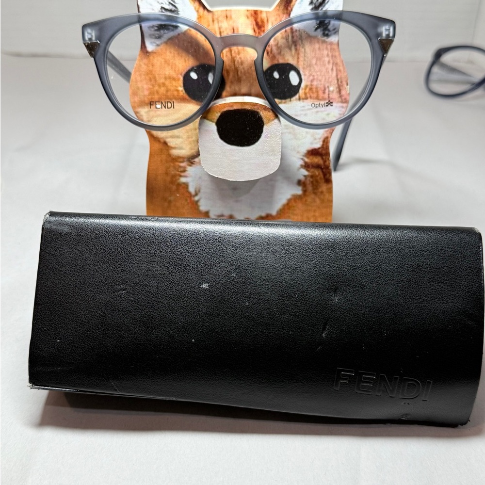 Fendi Blue Eyeglasses with Black Case